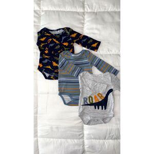 6 months baby dinosaur long-sleeved bodysuit